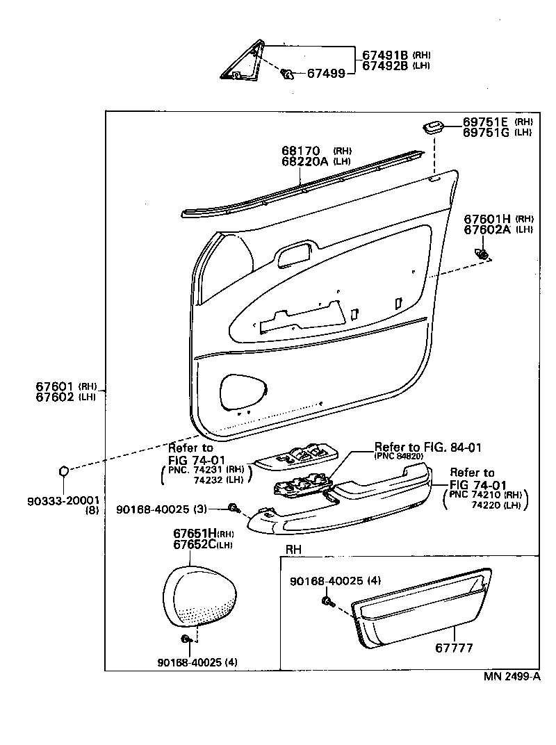  SPRINTER |  FRONT DOOR PANEL GLASS