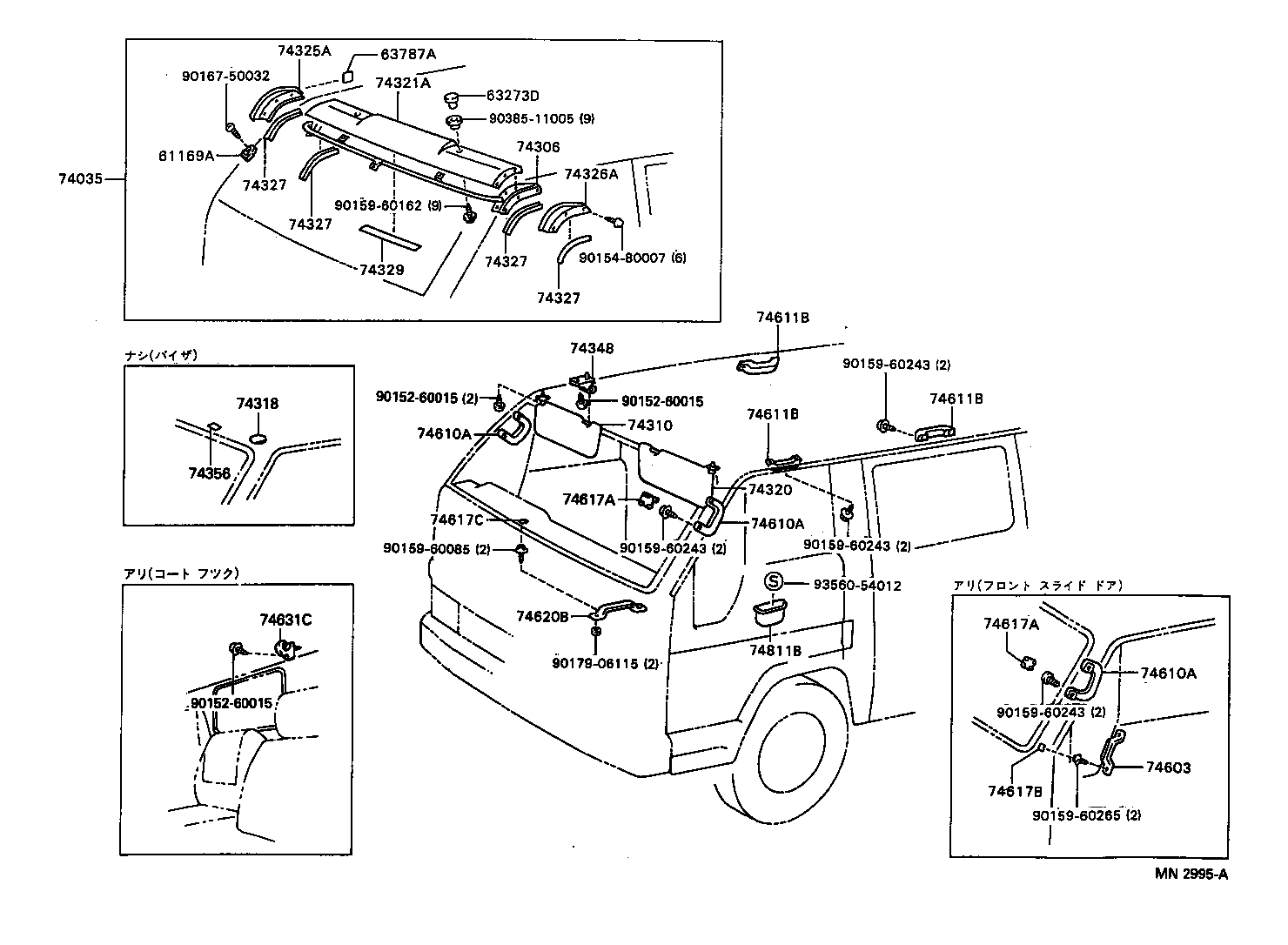  DYNA 200 TOYOACE G25 |  ARMREST VISOR