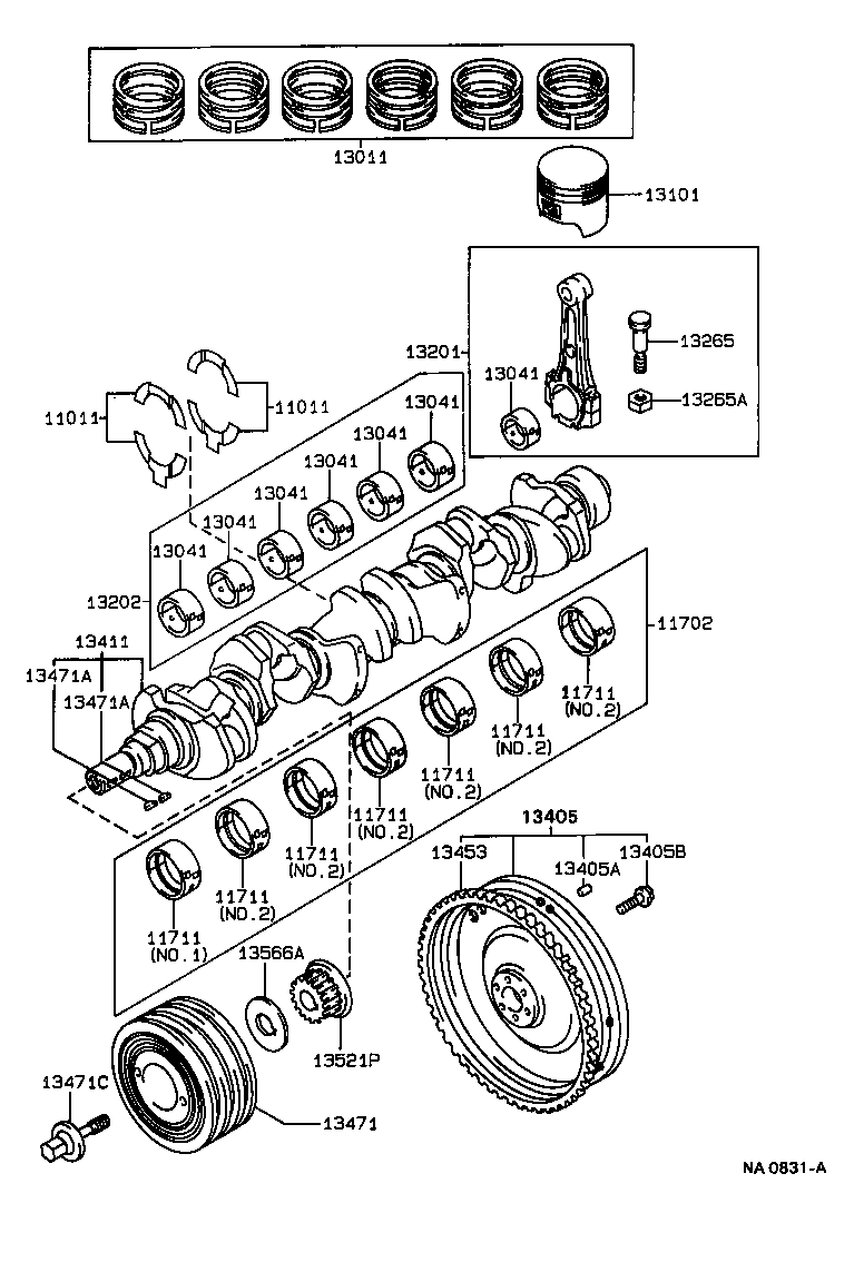  CROWN |  CRANKSHAFT PISTON