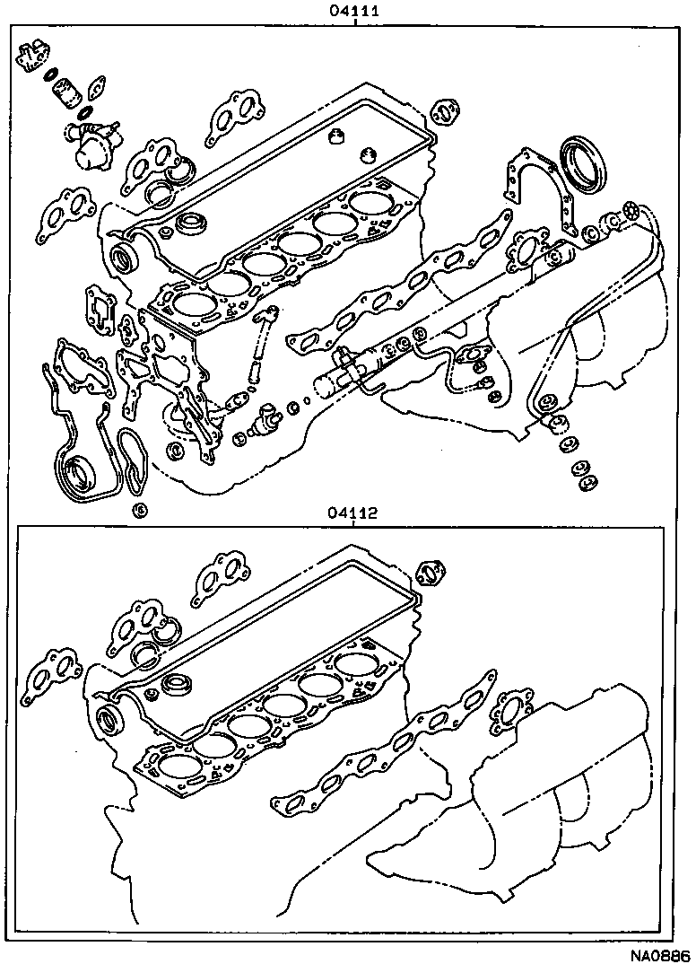  CROWN |  ENGINE OVERHAUL GASKET KIT