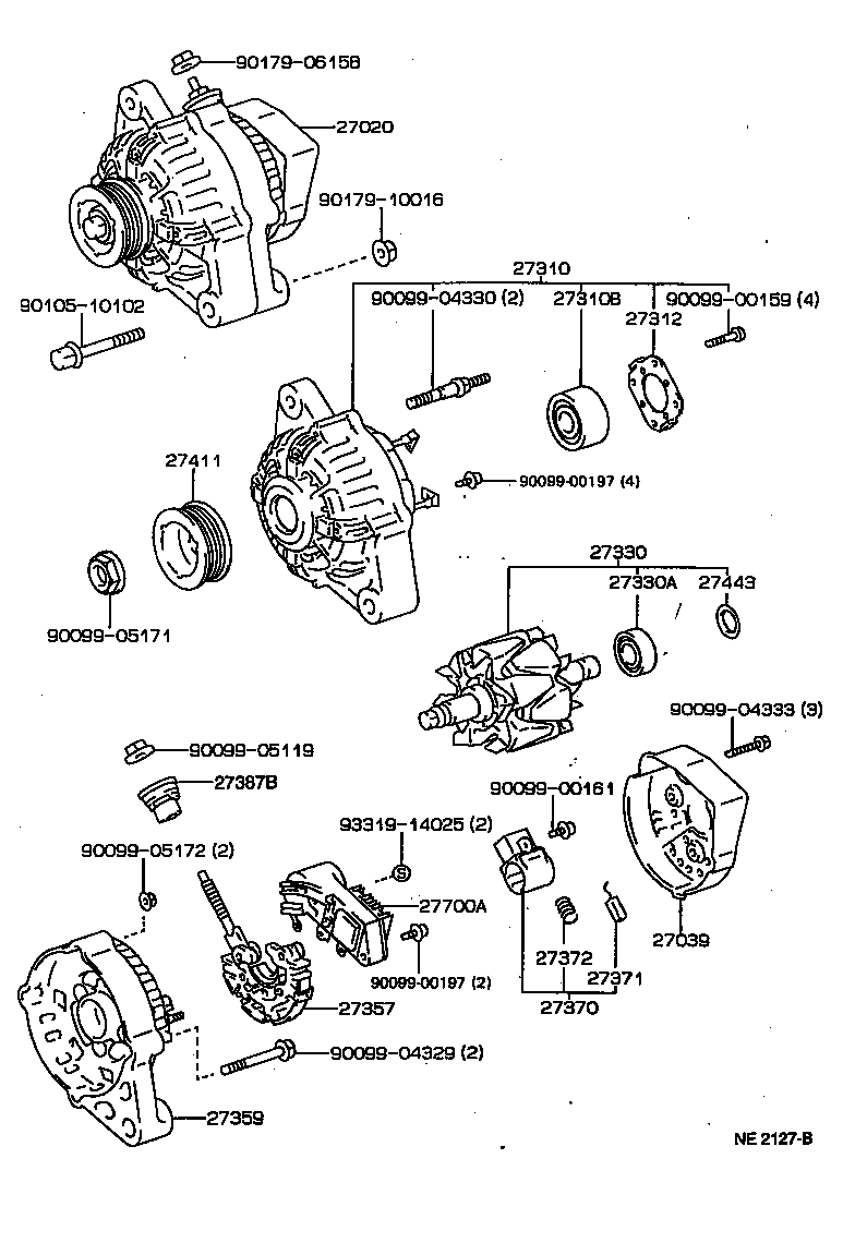  STARLET |  ALTERNATOR