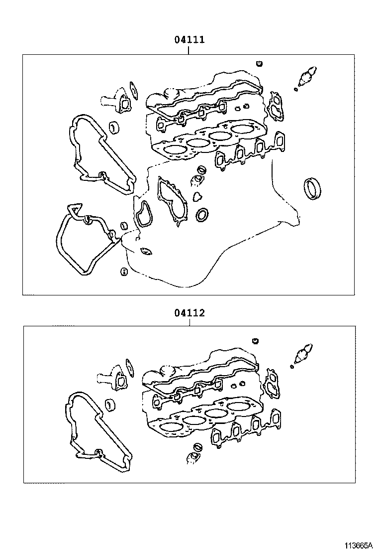  LITE TOWNACE V WG |  ENGINE OVERHAUL GASKET KIT