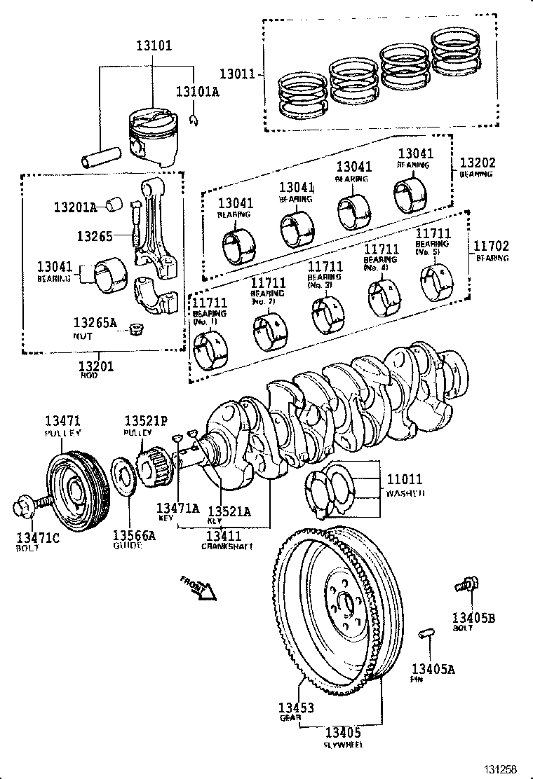  CARINA ED |  CRANKSHAFT PISTON