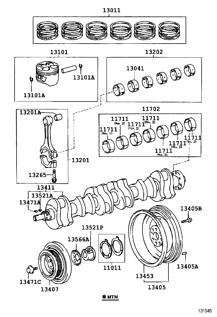  CRESTA |  CRANKSHAFT PISTON