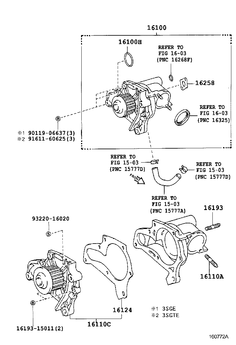  CELICA |  WATER PUMP