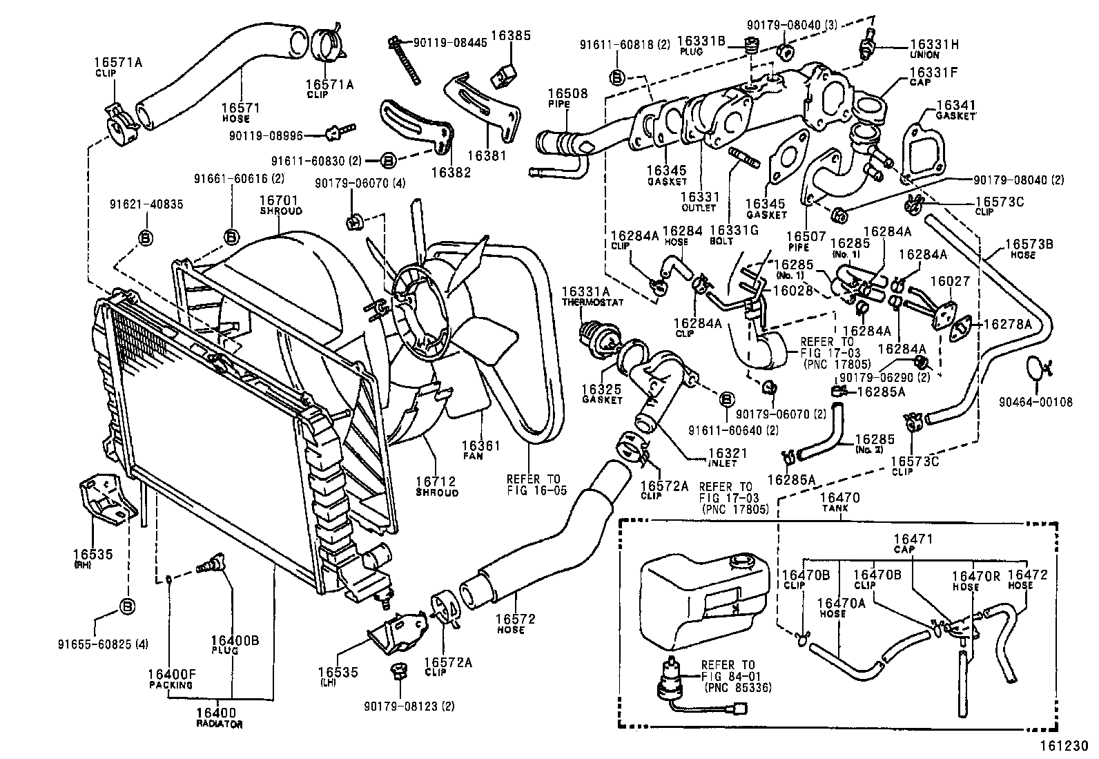  TOWN MASTERACE V WG |  RADIATOR WATER OUTLET