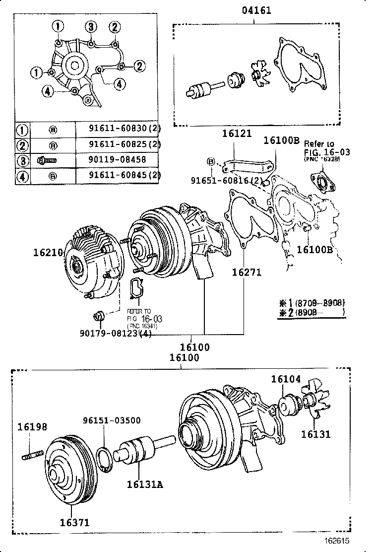  CROWN |  WATER PUMP