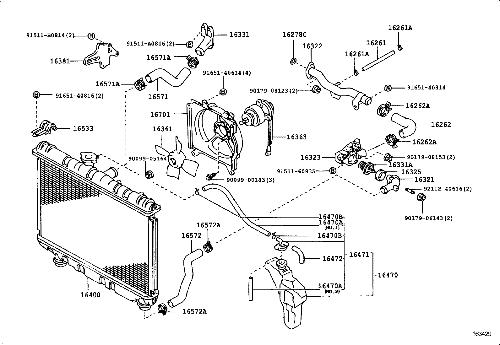  SPRINTER TRUENO |  RADIATOR WATER OUTLET