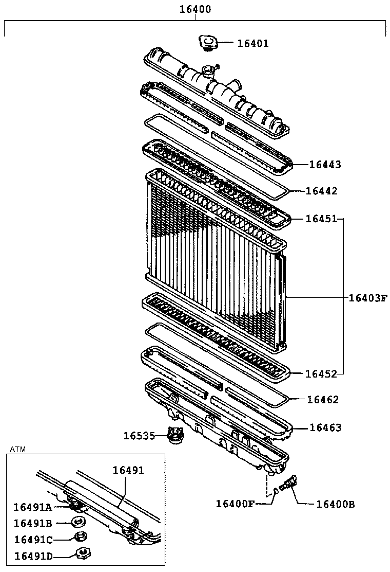  SPRINTER TRUENO |  RADIATOR WATER OUTLET