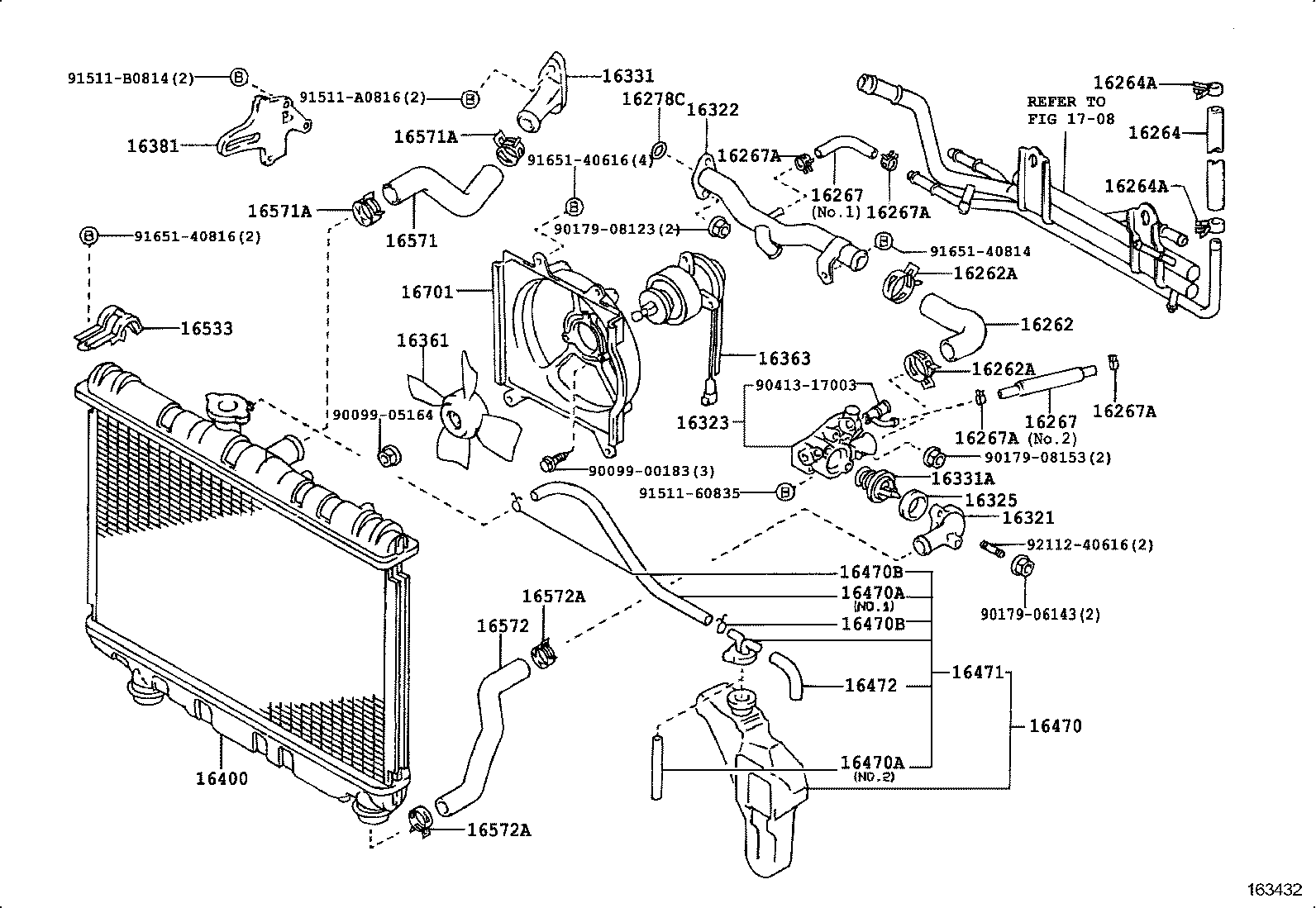  SPRINTER TRUENO |  RADIATOR WATER OUTLET