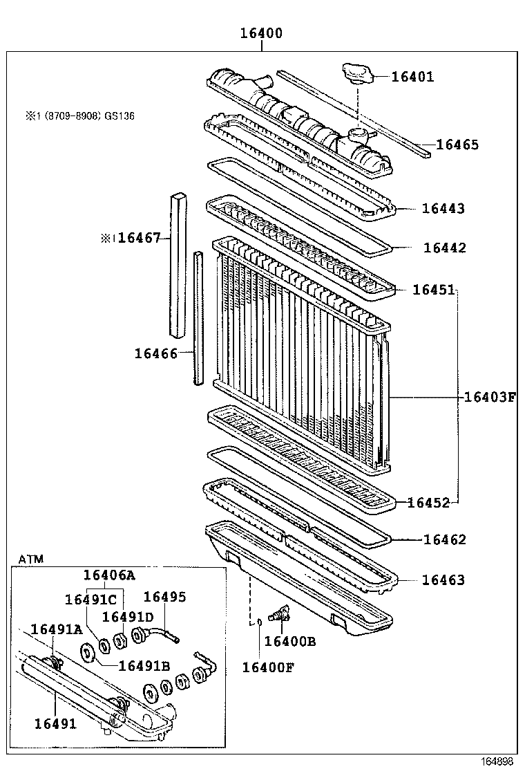  CROWN |  RADIATOR WATER OUTLET