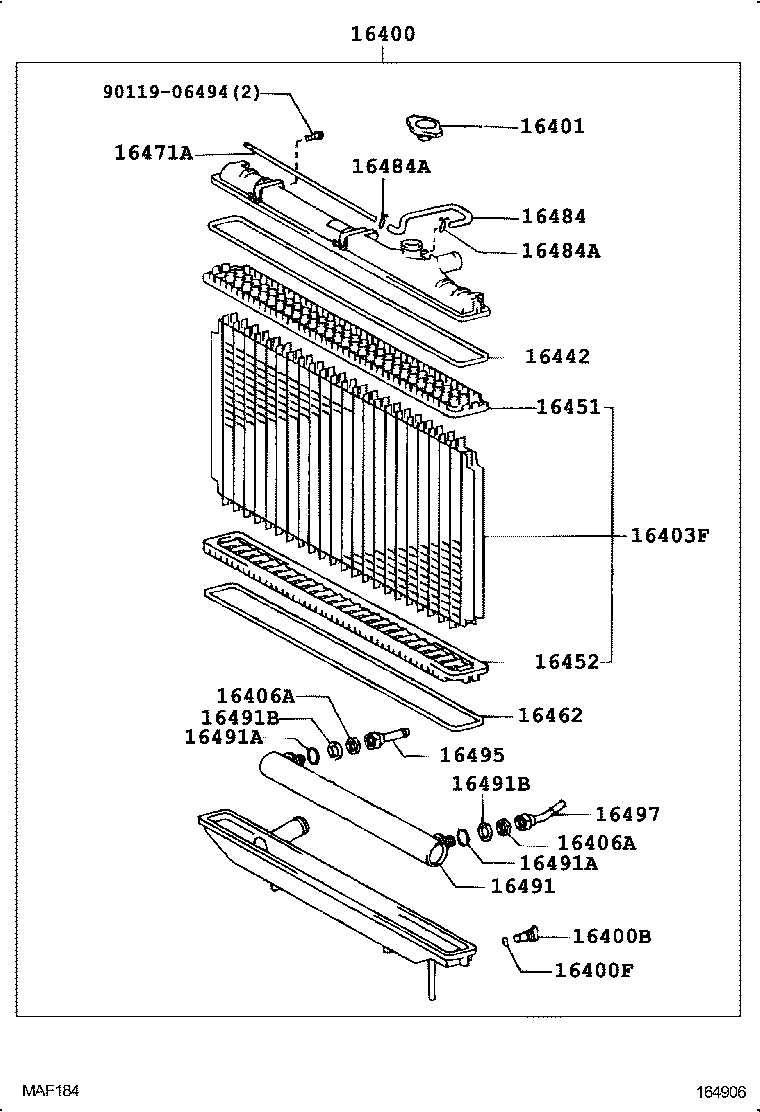  CROWN CROWN MAJESTA |  RADIATOR WATER OUTLET