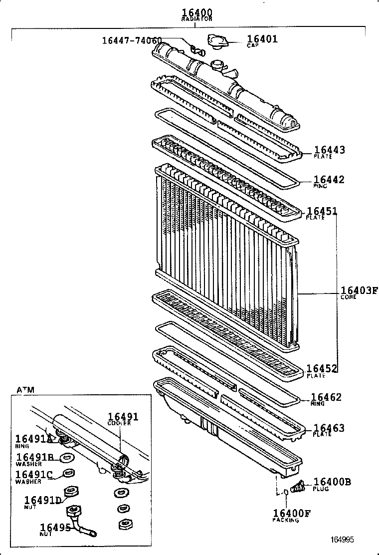  CARINA ED |  RADIATOR WATER OUTLET