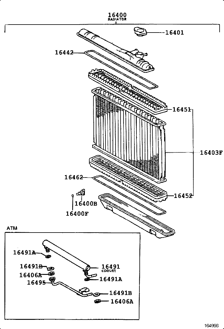  CARINA ED |  RADIATOR WATER OUTLET