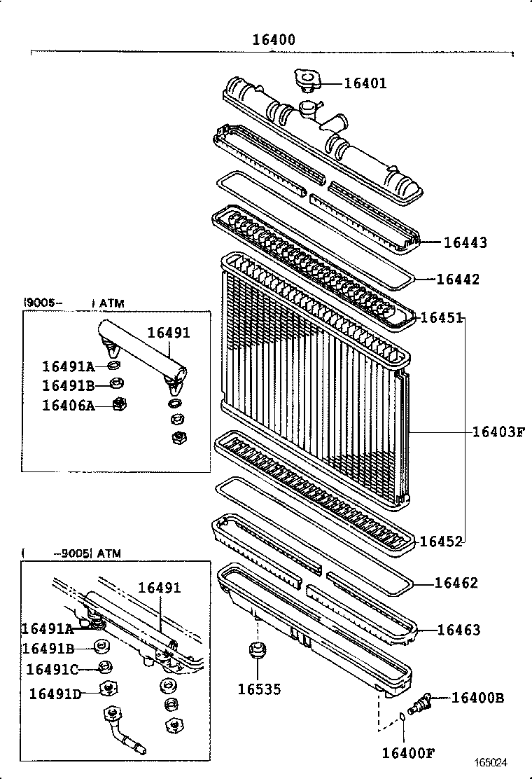  CARINA FF |  RADIATOR WATER OUTLET