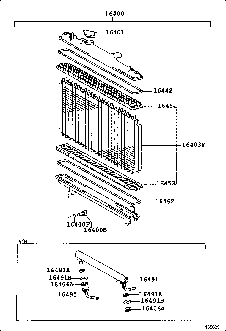  CARINA FF |  RADIATOR WATER OUTLET