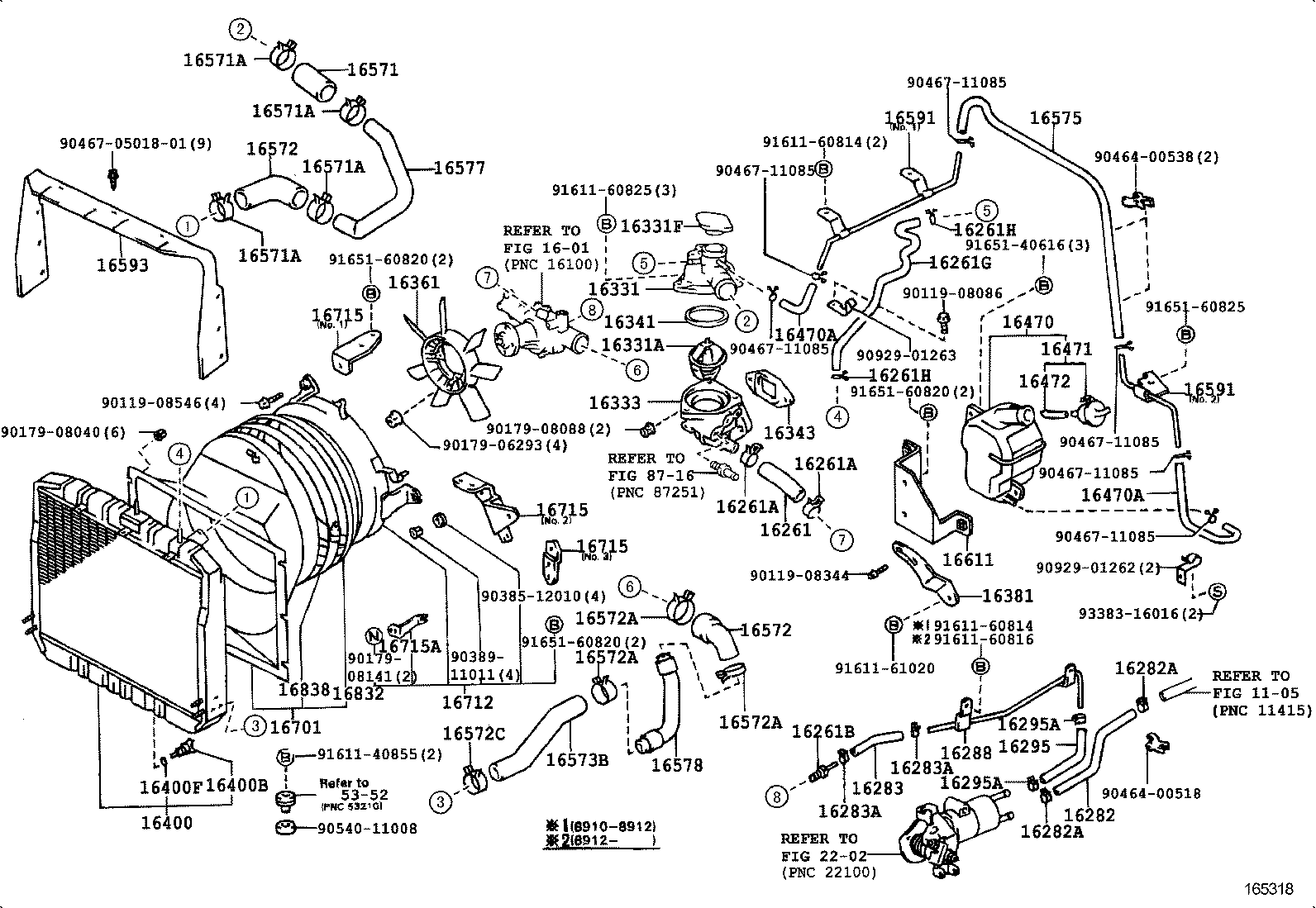  DYNA TOYOACE |  RADIATOR WATER OUTLET