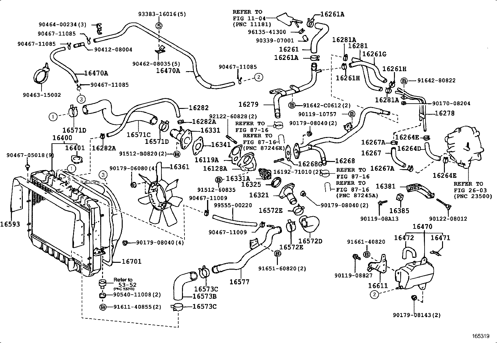  DYNA TOYOACE |  RADIATOR WATER OUTLET