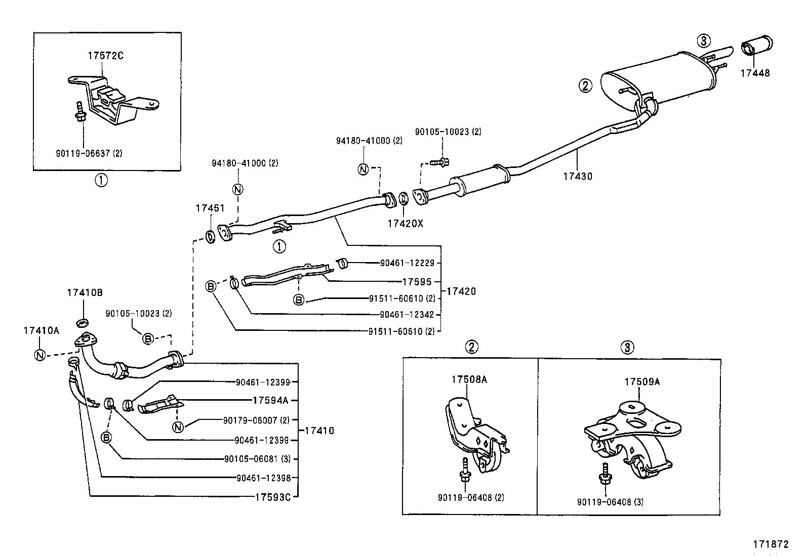  CARINA FF |  EXHAUST PIPE