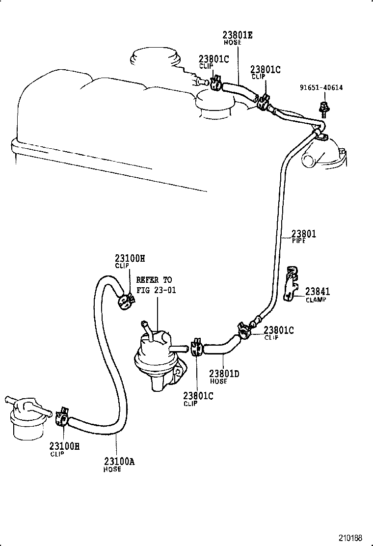  HILUX |  FUEL PIPE CLAMP