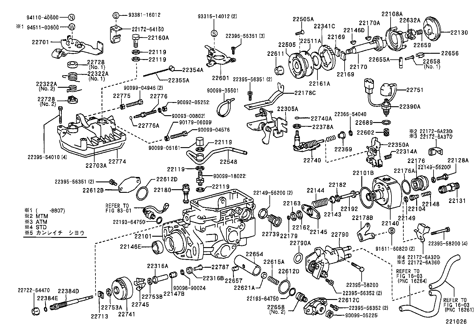  CARINA FF |  INJECTION PUMP BODY