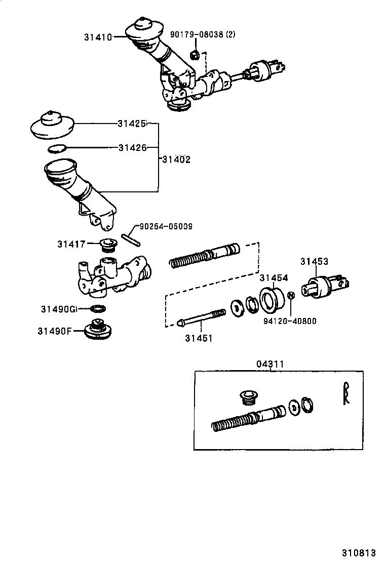  CHASER |  CLUTCH MASTER CYLINDER