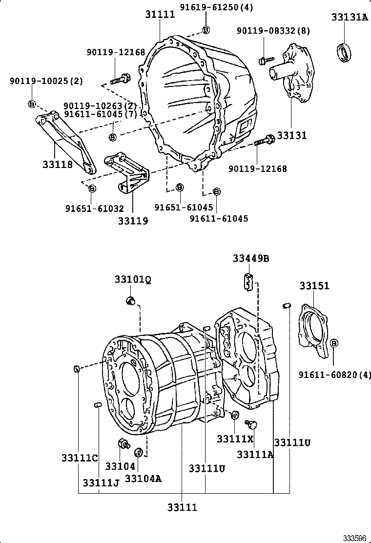 HILUX |  CLUTCH HOUSING TRANSMISSION CASE MTM