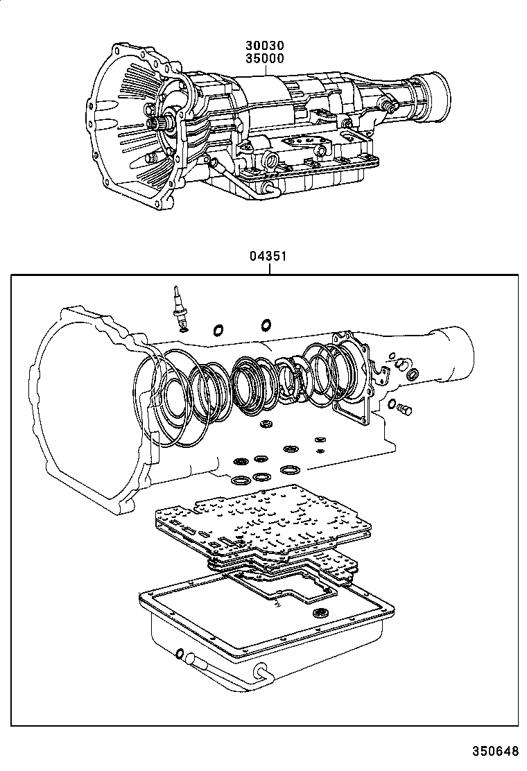  HILUX |  TRANSAXLE OR TRANSMISSION ASSY GASKET KIT ATM