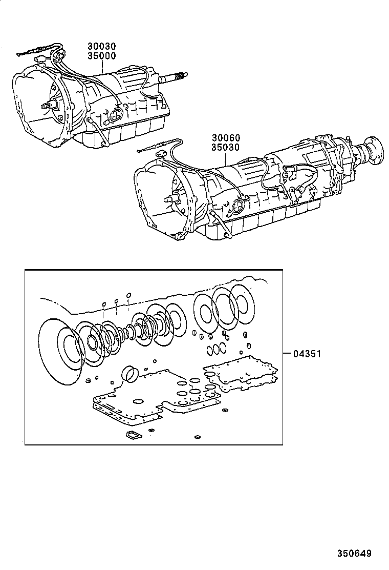  HILUX |  TRANSAXLE OR TRANSMISSION ASSY GASKET KIT ATM