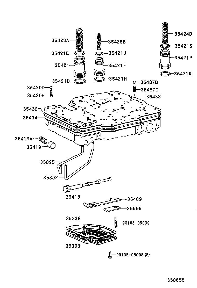  HILUX |  VALVE BODY OIL STRAINER ATM
