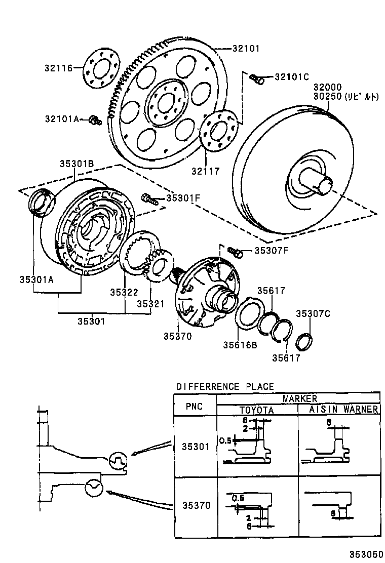  STARLET |  TORQUE CONVERTER FRONT OIL PUMP CHAIN ATM