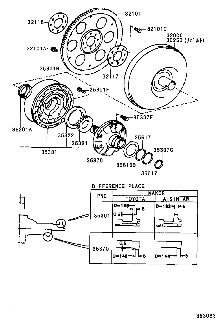 SPRINTER | TORQUE CONVERTER FRONT OIL PUMP CHAIN ATM