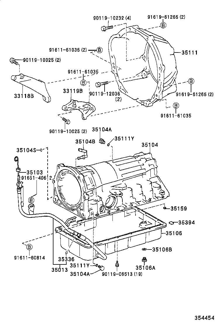  HILUX |  TRANSMISSION CASE OIL PAN ATM