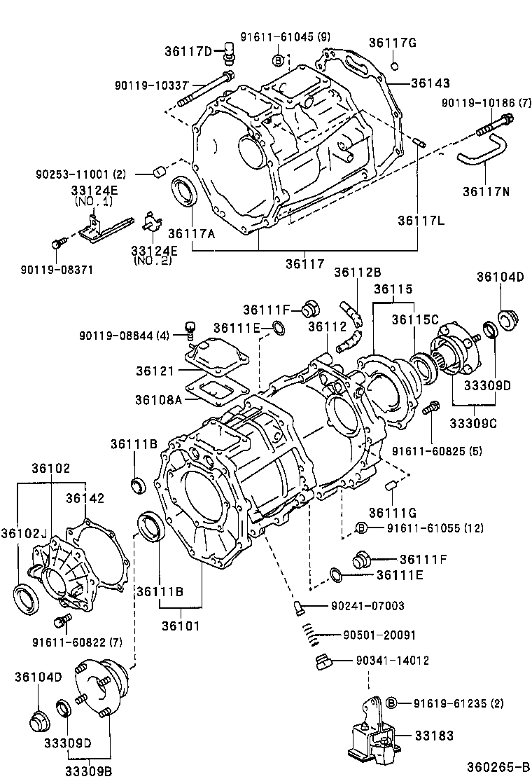  HILUX |  TRANSFER CASE EXTENSION HOUSING