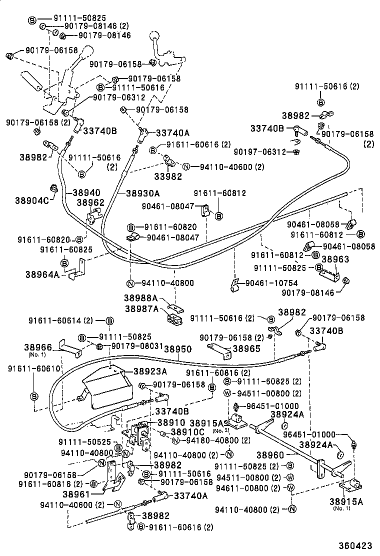  DYNA TOYOACE |  POWER TAKE OFF LEVER LINK
