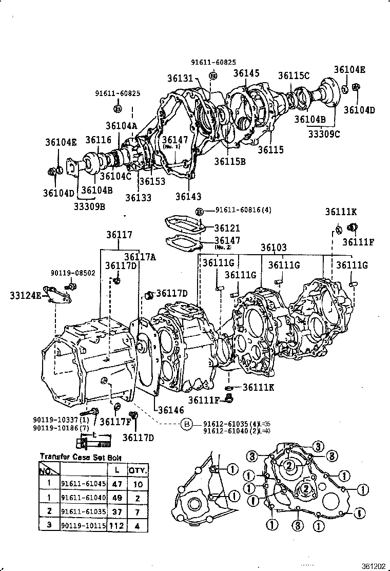  HILUX |  TRANSFER CASE EXTENSION HOUSING