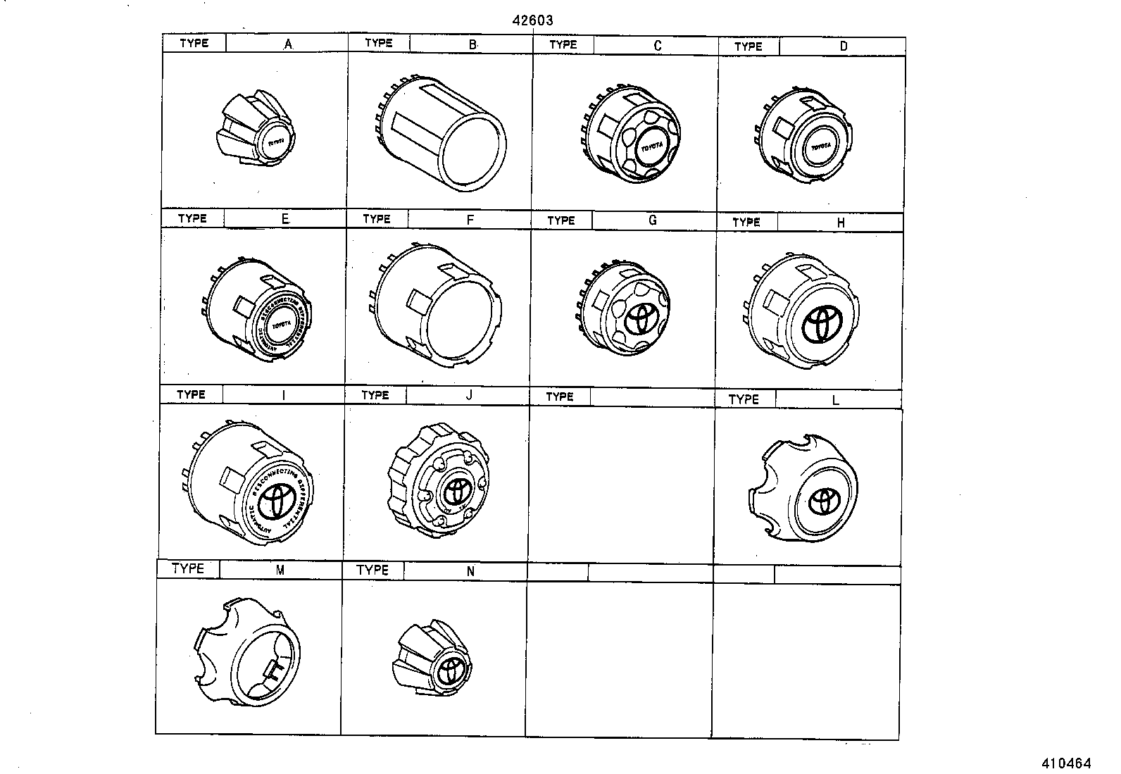  HILUX |  DISC WHEEL WHEEL CAP