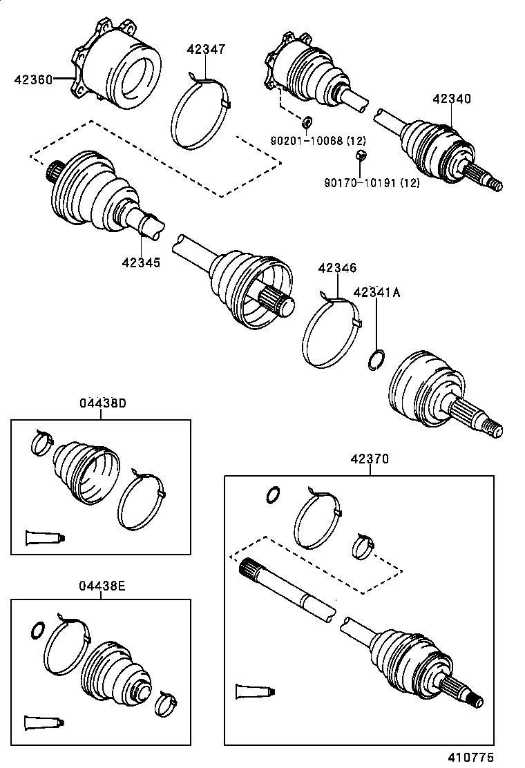  CRESTA |  REAR AXLE SHAFT HUB