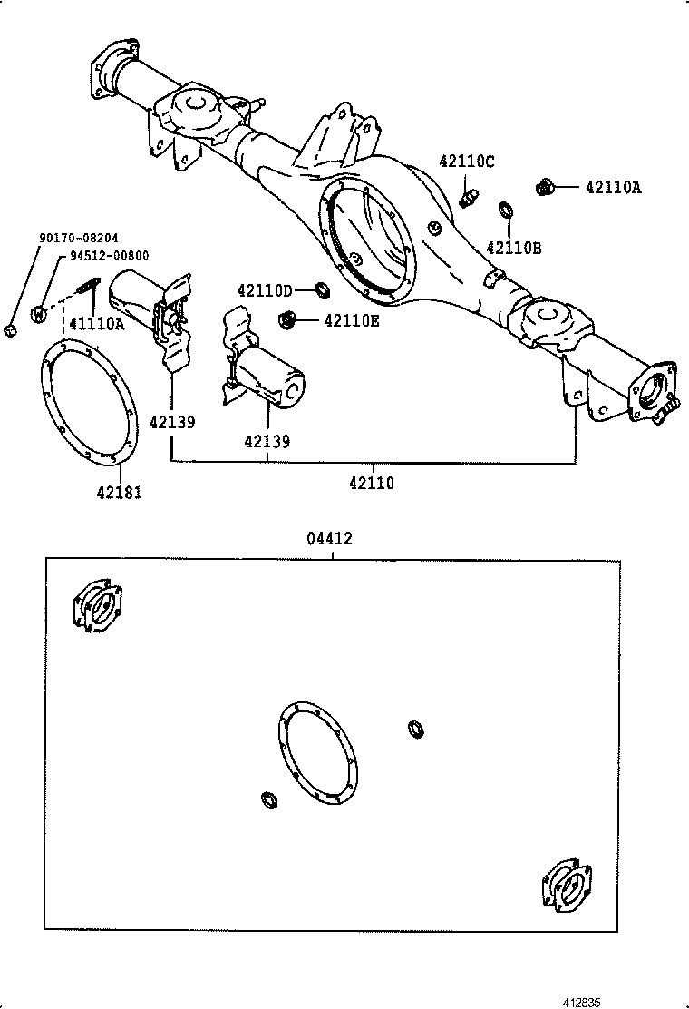  CROWN |  REAR AXLE HOUSING DIFFERENTIAL