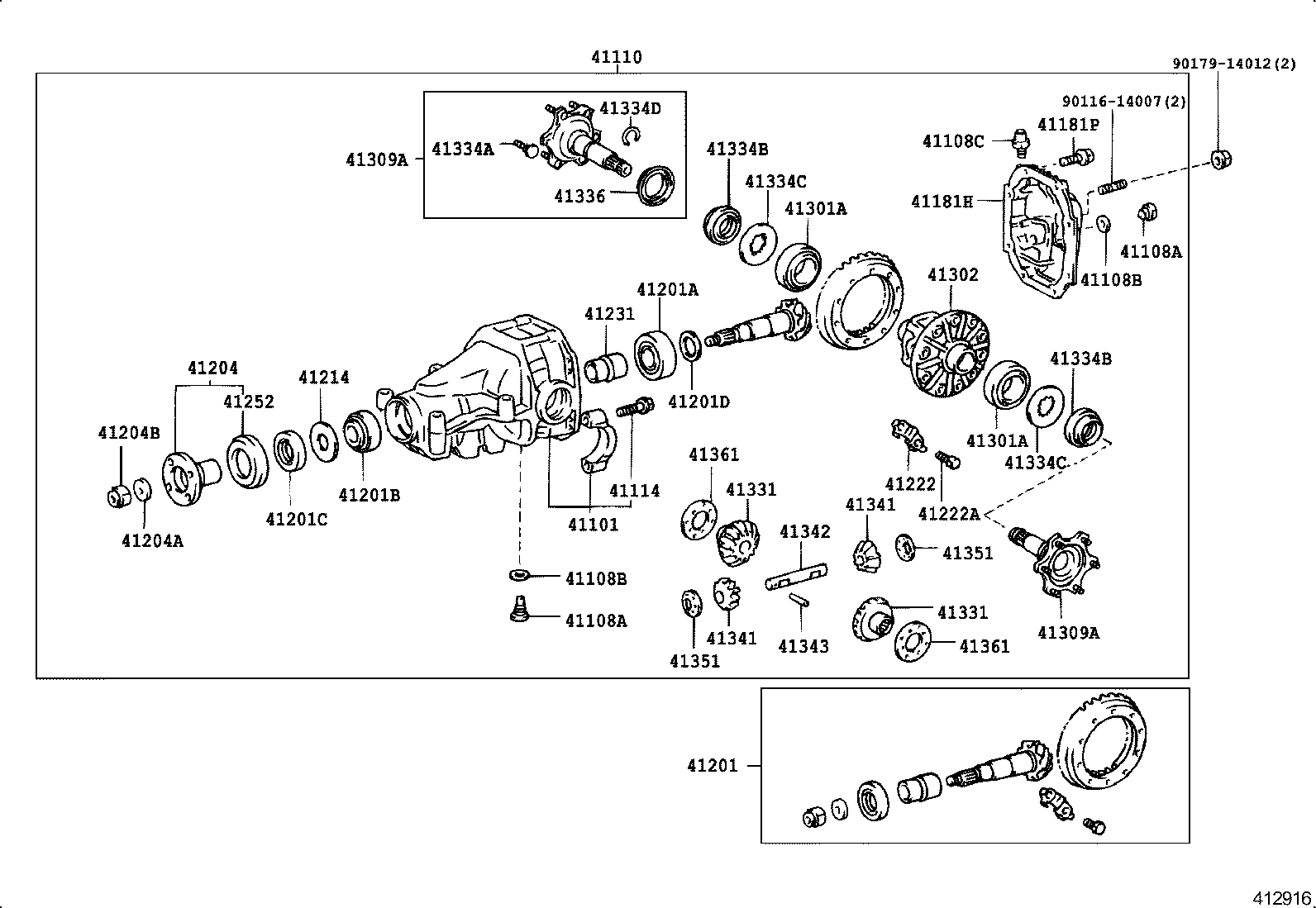 CROWN CROWN MAJESTA | REAR AXLE HOUSING DIFFERENTIAL