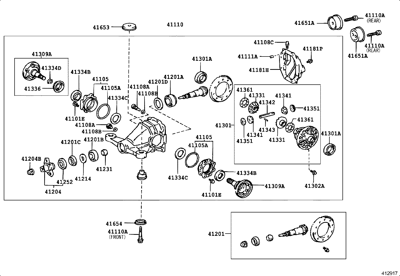 CROWN CROWN MAJESTA | REAR AXLE HOUSING DIFFERENTIAL