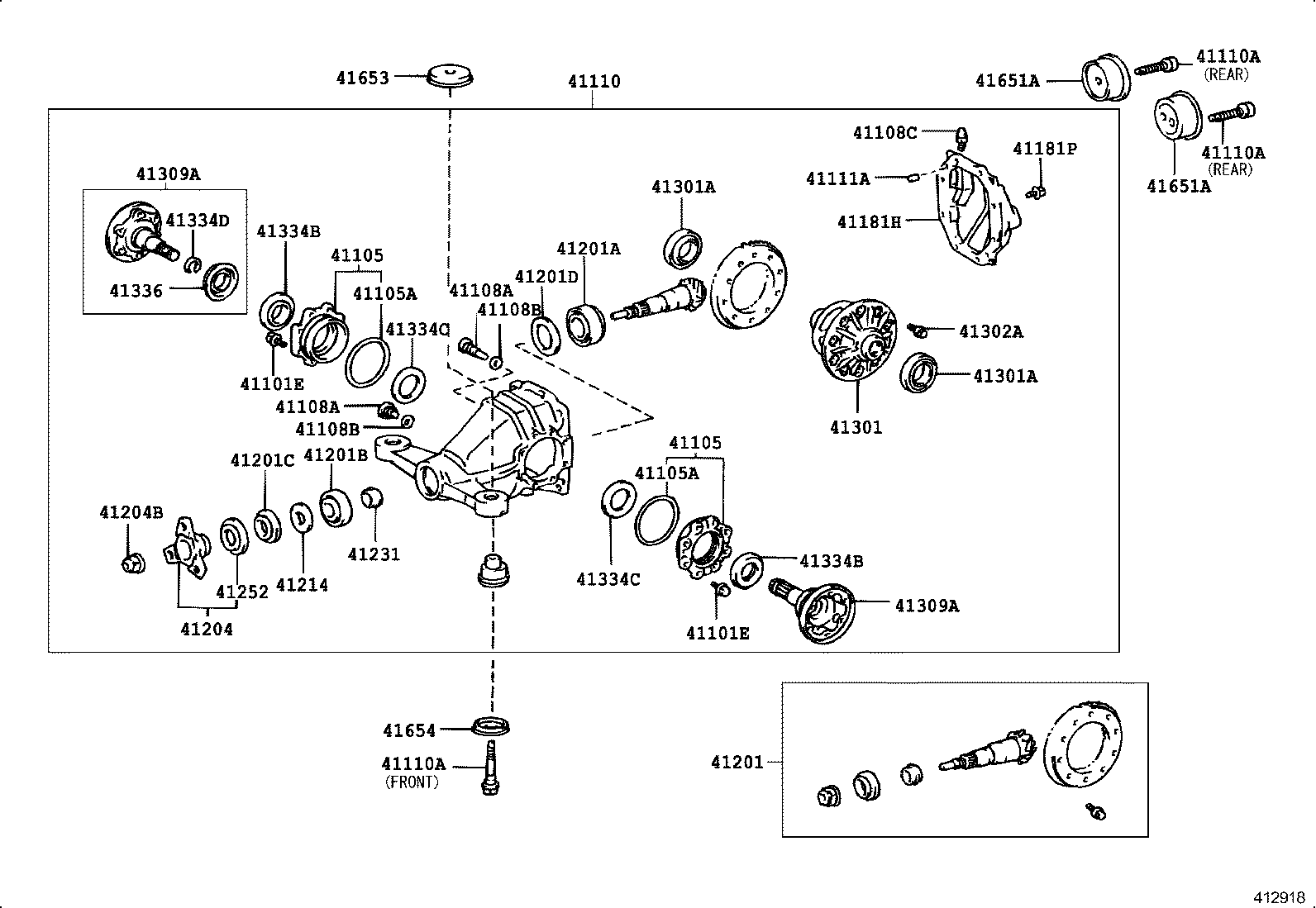  CROWN CROWN MAJESTA |  REAR AXLE HOUSING DIFFERENTIAL