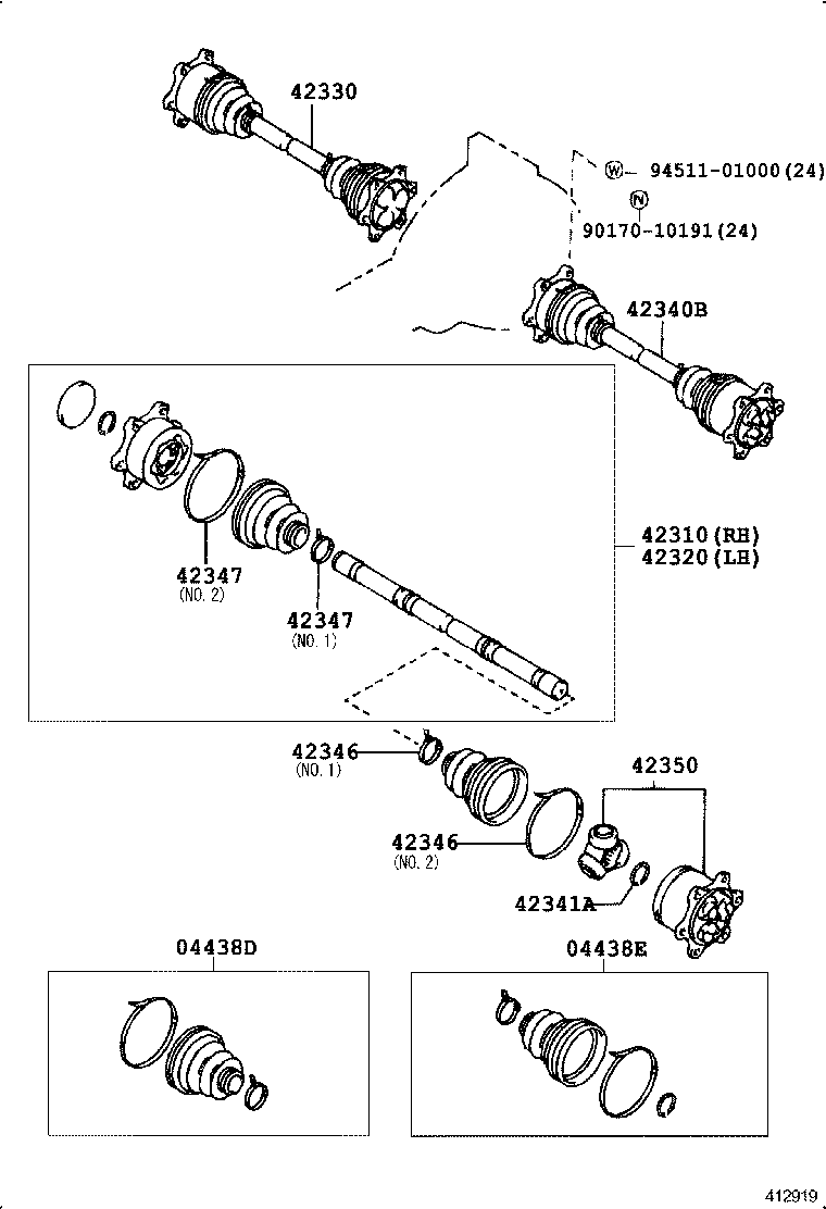  CROWN CROWN MAJESTA |  REAR AXLE SHAFT HUB