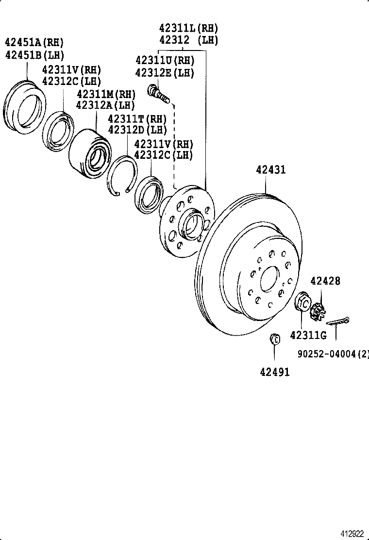  CROWN CROWN MAJESTA |  REAR AXLE SHAFT HUB