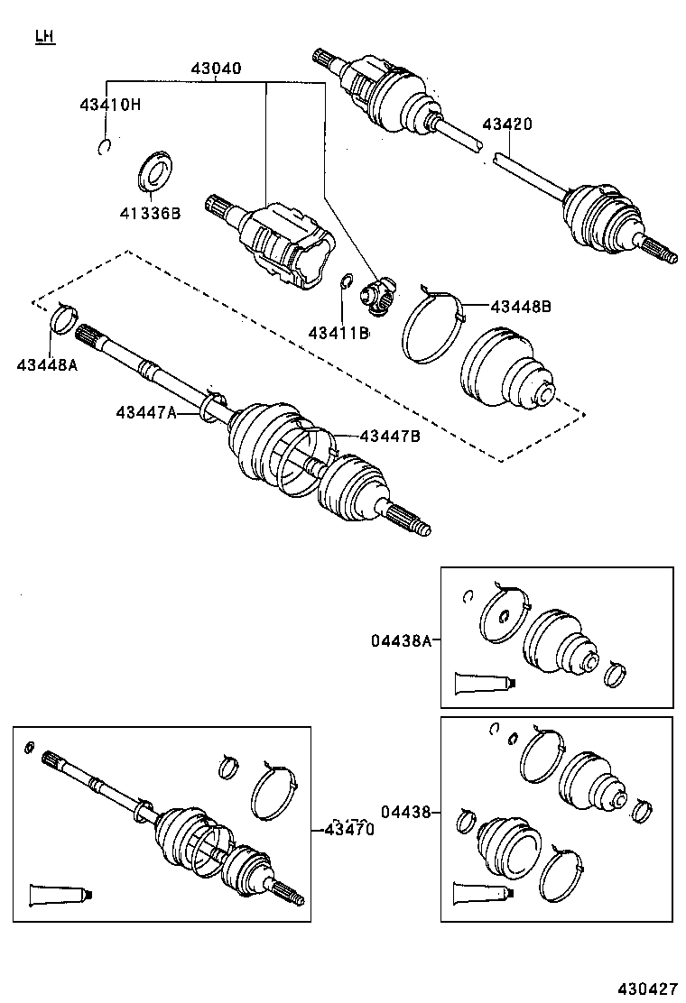  CAMRY VISTA |  FRONT DRIVE SHAFT