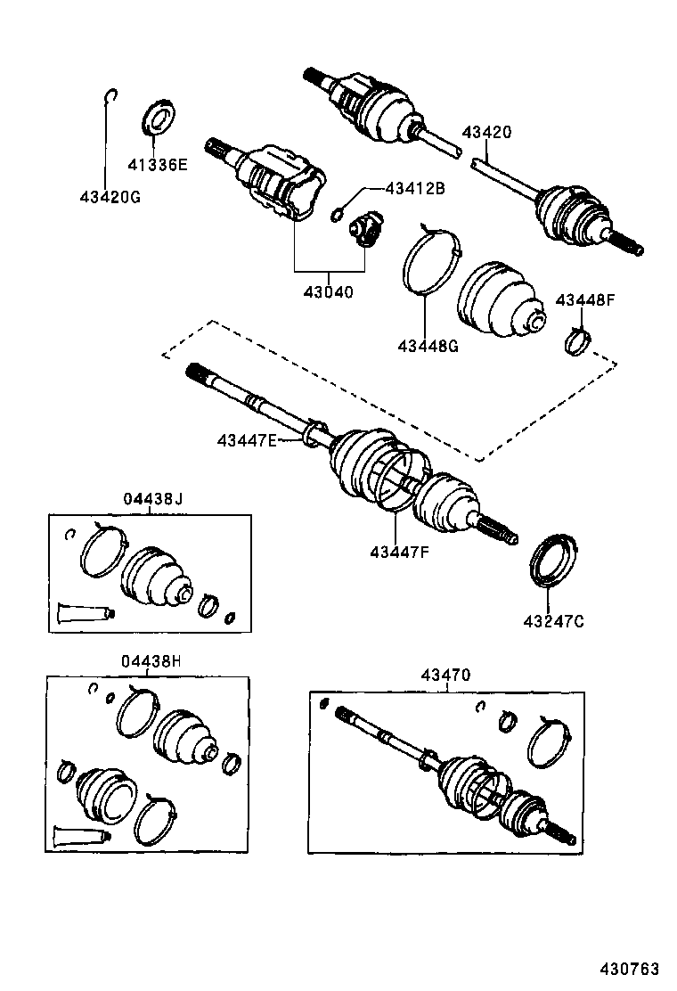  CROWN CROWN MAJESTA |  FRONT DRIVE SHAFT