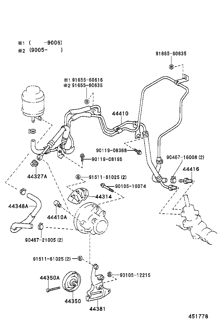  CARINA FF |  POWER STEERING TUBE