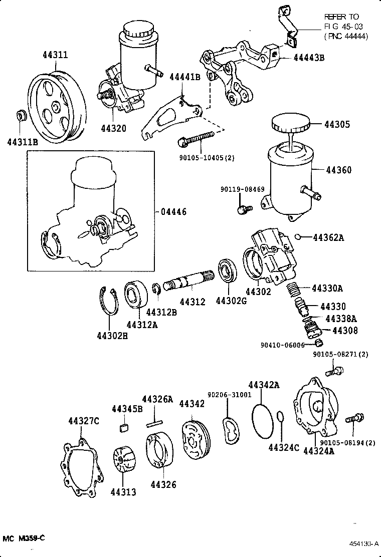  CROWN CROWN MAJESTA |  VANE PUMP RESERVOIR POWER STEERING