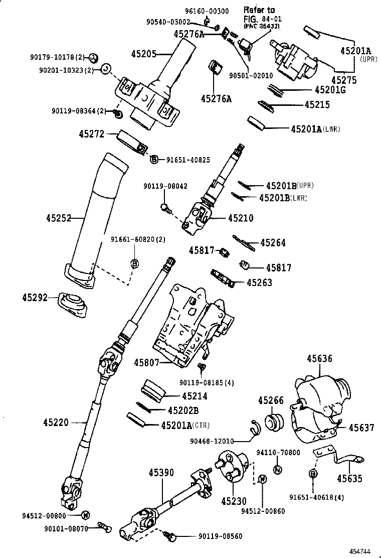  TOWN MASTERACE V WG |  STEERING COLUMN SHAFT