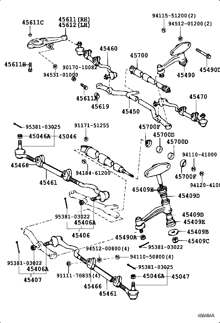  CENTURY |  FRONT STEERING GEAR LINK